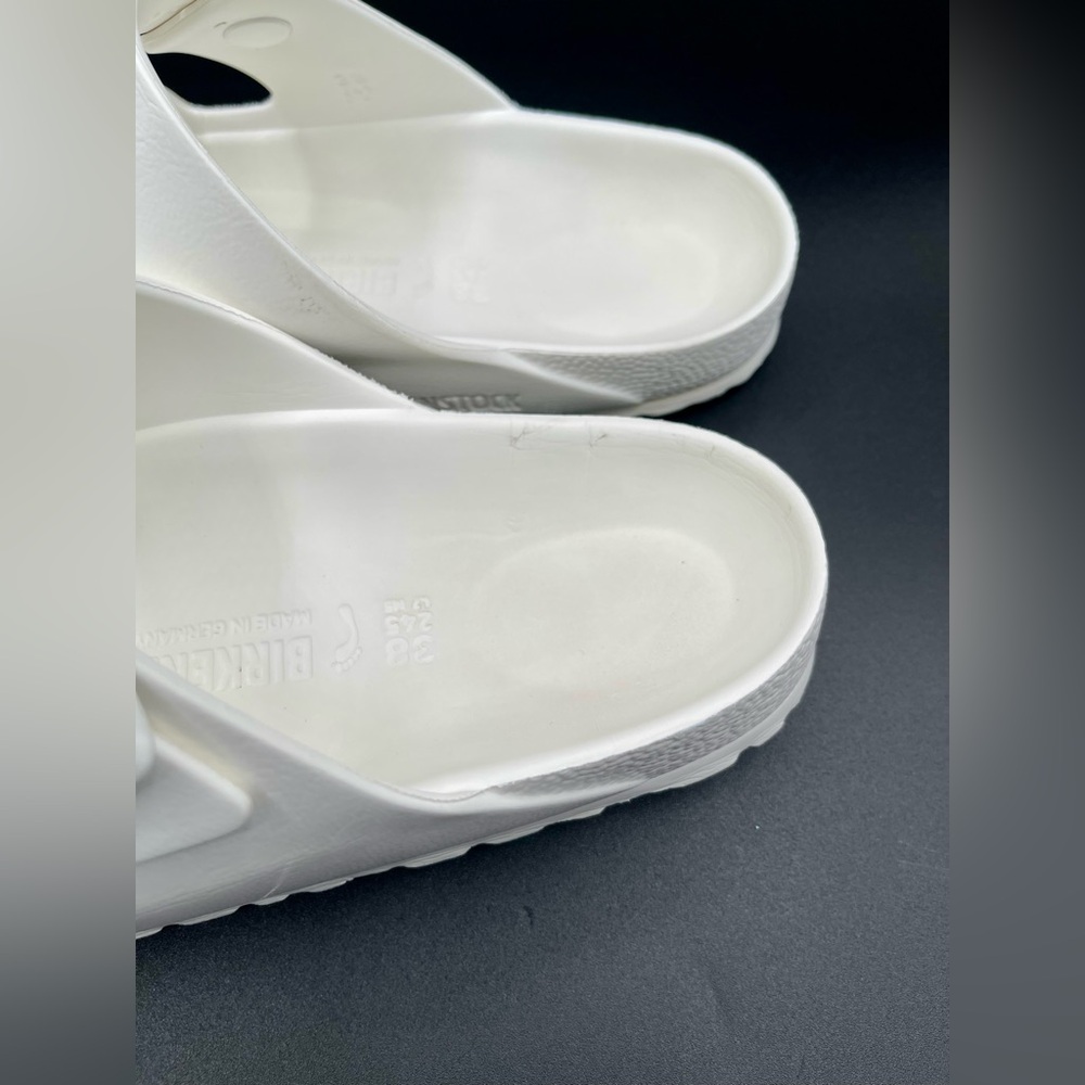 Birkenstock Classic White Double Strap Sandals - Picture 12 of 12